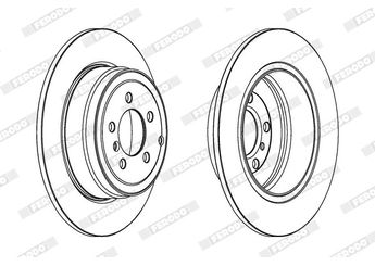Fren Disk Ayna Arka Sağ ve Sol FERODO DDF1518C-1  NTC8781 SDB000211