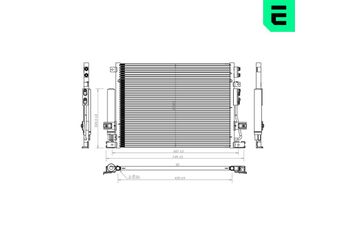 Klima Radyatörü  ERA 667428  5175368AA 05175368AA 1215477AA 68050292AA K5175368AA K68050292AA