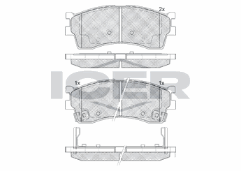 Fren Disk Balata Ön AYD 60227B  K2N13328Z 0K2N1-33-28Z K2N13328ZA 0K2N1-33-28ZA K9B33328Z 0K9B3-33-28Z K9B63328Z 0K9B6-33-28Z K9D03323Z 0K9D0-33-23Z K9D03328Z 0K9D0-33-28Z 58115FDB00 58115-FDB00 58115FDC00 58115-FDC00