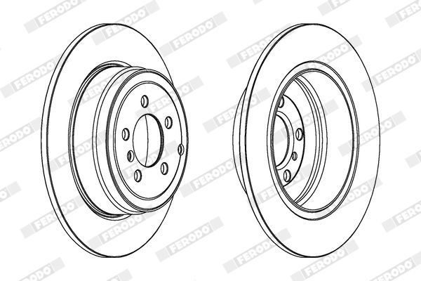 Fren Disk Ayna Arka Sağ ve Sol FERODO DDF1518C-1