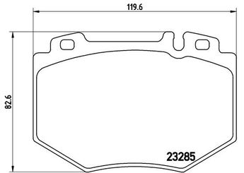 Fren Disk Balata Ön BREMBO P 50 048  A0034203320 34203320 0034203320 34206120 0034206120 44200620 0044200620 4420062041 004420062041 A0034206120 A0044200620