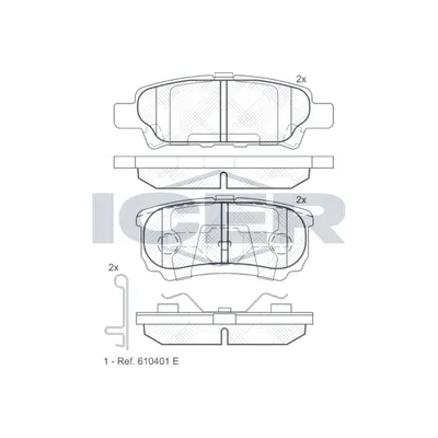 Fren Disk Balata Arka Mitsubishi Outlander (CU0W)(2003->)  BRAXIS AB0744