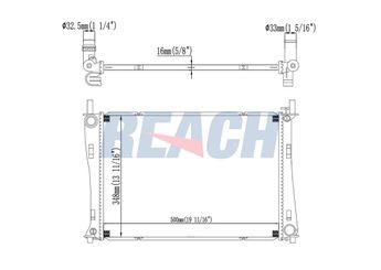 Su Radyatörü  RADISEN RR 62028  4S6H8005DA C20115200 C40115200 1141490 1214785 1222562 1325831 2S6H8005CA 2S6H8005CB 2S6H8005CC