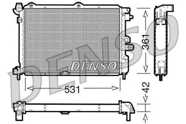 Su Radyatörü  DENSO DRM20025