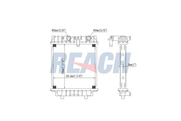 Su Radyatörü  Volkswagen Passat (3G2)(07.2014->2019)  VEKA 16-1853B