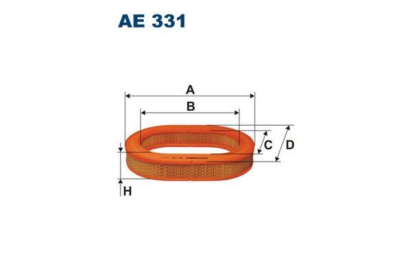 Hava Filtresi  Mitsubishi Galant 4 Kapi (E10)(1985->)  FILTRON AE 331