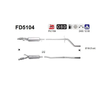 Partikül Filtresi  Peugeot 508 (10.2010->)  PSA ORJINAL 1606417580