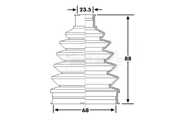 Aks Körüğü Ön İç Sağ veya Sol Fiat Sedici (189)(2006->)  FIAT ORJINAL 71742718