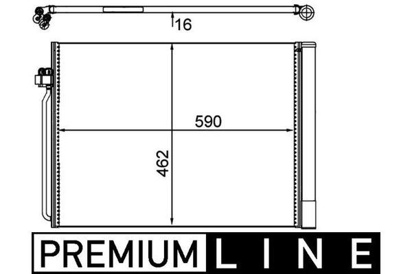 Klima Radyatörü  BMW X5 Serisi (E70)(07.2007->)  MAHLE AC 405 000P