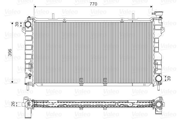 Su Radyatörü  Chrysler Voyager (RG)(2001->)  VALEO 732757