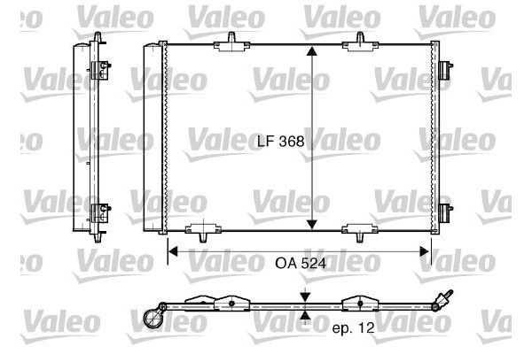 Klima Radyatörü  Citroen C3 (09.2009->)  VALEO 818015