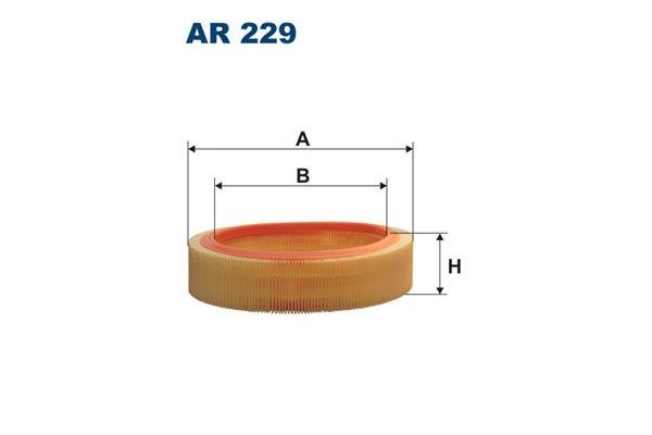Hava Filtresi  Renault R 19 5 Kapı (B/C53)(06.1988->)  FILTRON AR 229