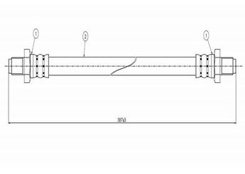 Fren Hortumu Arka Sağ veya Sol CAVO C800 103A  281611771