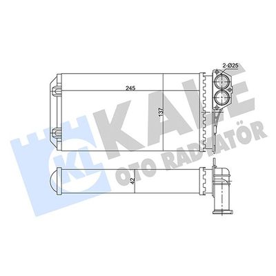 Kalorifer Radyatörü  Peugeot 206 (08.1998->)  MGA 81315