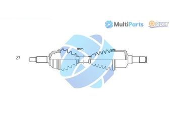 Aks Komple Ön Sağ veya Sol FORD ORJINAL J1G13B437BC  J1G13B437BC 2256546