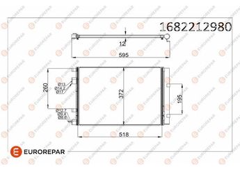 Klima Radyatörü  EUROREPAR 1682212980  1682212980 976061R300