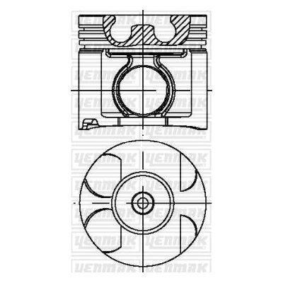 Piston (92.50MM-0.50)  YENMAK 39-03975-050-NPR