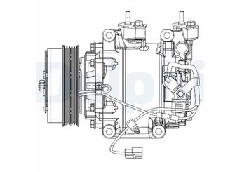 Klima Kompresörü  DELPHI CS20510  CS20510 38810RB0006 38810-RB0-006