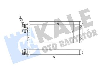 Kalorifer Radyatörü  DENSO DRR12101  42553964 42539455 42539456 42553963 42561377 42561380