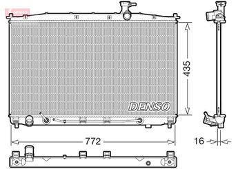 Su Radyatörü  DENSO DRM41024  DRM41024 253100W100 253100W200 253100W201 253102B100