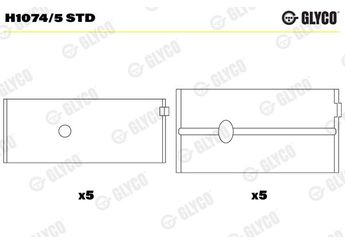Ana Yatak (STD)  GLYCO H1074/5 STD  H10745STD 12989L5 615013080 11391 0113.91 32561 32562