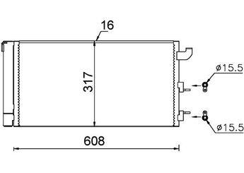 Klima Radyatörü  MAHLE AC 710 000S  51960727 0000051960727 51782753 0051782753