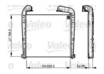 Turbo Radyatörü  VALEO 818883  1531761 1547316 1766614 1766617 1769483 1790041 1795730