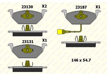 Fren Disk Balata Ön KALE BALATA 23131 197 05  