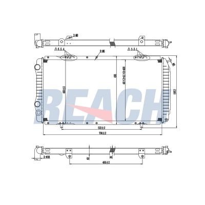Su Radyatörü  Fiat Ducato Minibüs, Lüks (03.1994->)  ORİS 1591-4811