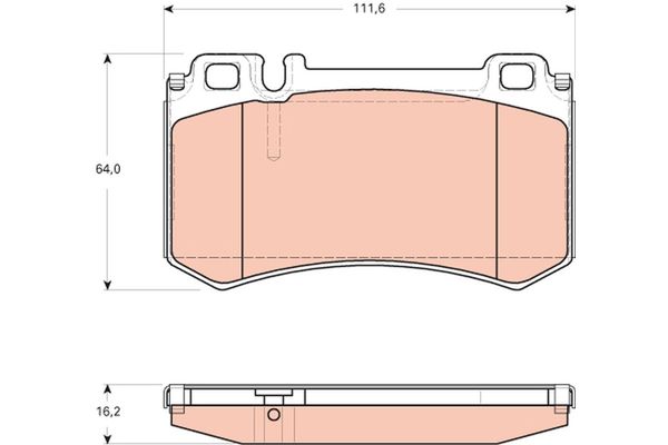 Fren Disk Balata Arka Mercedes S -Serisi Sedan (BM 221)(06.2005->)  TRW GDB1735