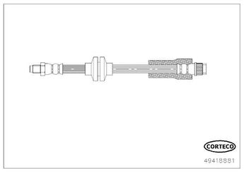 Fren Hortumu Ön Sağ veya Sol WALBURG WBH0745  96870359