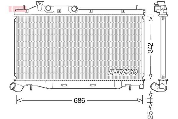 Su Radyatörü  DENSO DRM36023