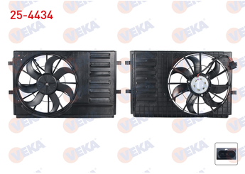 Radyatör Fan ve Motoru  VEKA 25-4434  6R0121207C 6R0959455AD 6R0 121 207 C 6R0959455D 6R0 959 455 D 6R0121207C9B9 6R0121207C 9B9 6RF121207C