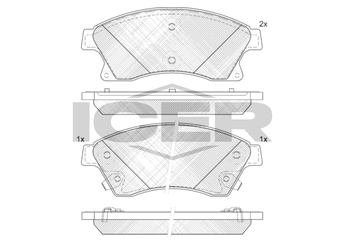 Fren Disk Balata Ön VALEO 672471  1605169 13301207 13374966 13412272 42570931 42589333 42793253 1605261 542120 95516191 95 516 191