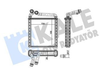 Kalorifer Radyatörü  MAHER 10734  3C0819031 3C0819031A