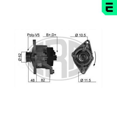 Alternatör  Fiat Ducato Kamyonet (03.1994->)  ERA 210079A
