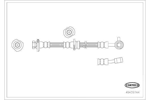 Fren Hortumu Ön Sağ SVAC 73-0196