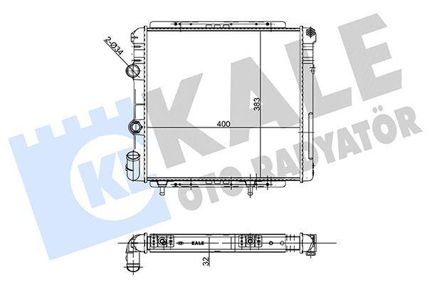 Su Radyatörü  MOTORTEC MTRPEG0682