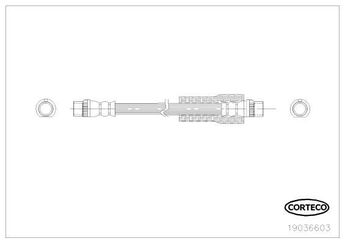 Fren Hortumu Arka Sağ veya Sol CAVO C900 989A  4806H2