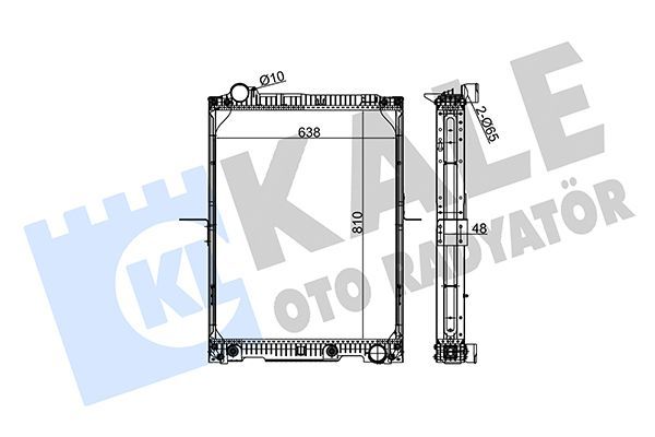 Su Radyatörü  Hyundai Tucson (JM)(2004->)  KALE 350290