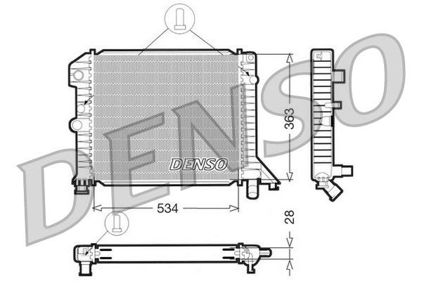 Su Radyatörü  DENSO DRM33021