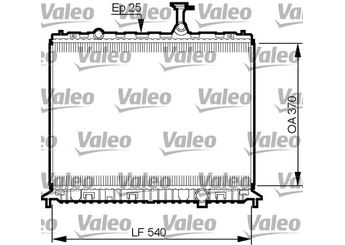 Su Radyatörü  VALEO 735508  253101G300 25310-1G-300 253101G301 25310-1G301 253101G310 25310-1G310 253101G311 25310-1G311