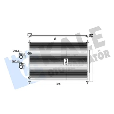 Klima Radyatörü  Toyota Corolla (E15)(2006->)  KALE 492200