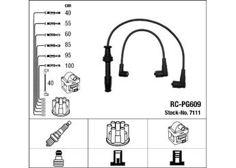 Buji Kablosu  NGK 7111  5967H4 5967.H4 96061817 96 061 817 96066677 96 066 677
