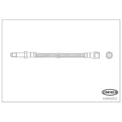 Fren Hortumu Arka Sağ veya Sol Mercedes Sprinter II Kamyonet / Çift Kabin (01.2006->)  CORTECO 49416152