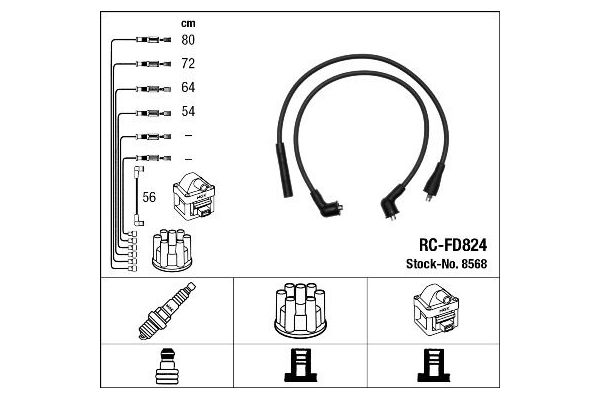 Buji Kablosu  NGK 8568