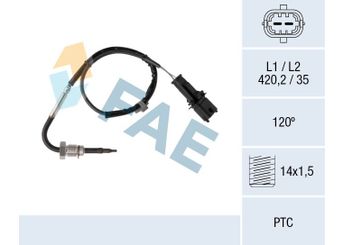 Egzoz Sıcaklık Sensörü  OPEL ORJINAL 55591173  55591173 55496933 135539 2505539 1247634