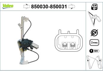 Cam Krikosu Ön Sol VALEO 850030  7568888 7636247 7735705