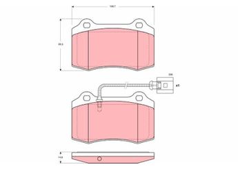 Fren Disk Balata Ön TRW GDB1644  1ML698151 1ML 698 151