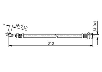 Fren Hortumu Arka Sağ veya Sol BOSCH 1 987 481 417  1987481417 1 987 481 417 587371H300 58737 1H300